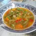 Рагу из стручковой фасоли с чесноком