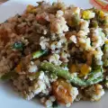 Стручковая фасоль с гречкой