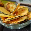 Кабачковые чипсы с пармезаном