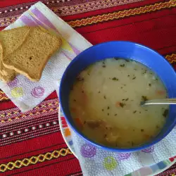 Суп из ягненка с рисом и овощами