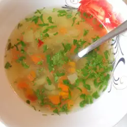Весенний суп с чесноком