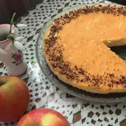 Чизкейк с яблоками и корицей