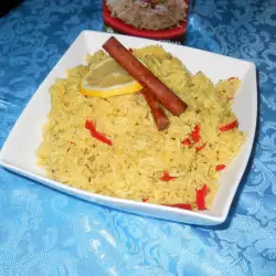 Гарнир с рисом и куркумой
