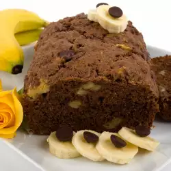 Шоколадный кекс с бананом