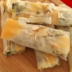 Баница с замороженным шпинатом