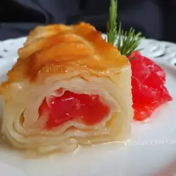 Великолепная баница с рахат-лукумом и сиропом