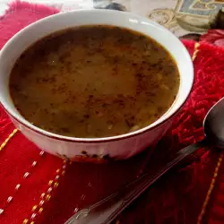 Суп из чечевицы с мукой