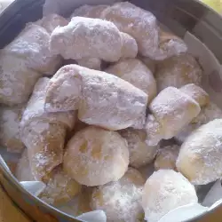 Белое масленное печенье