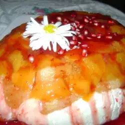 Пирог с печеньем дамские пальчики со сметаной