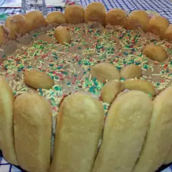 Торт из печенья Дамские пальчики со сметаной