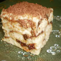 Торт из печенья Дамские пальчики с кремом без варки и маскарпоне