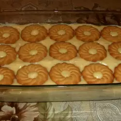 Торт из печенья и пудинга