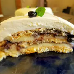 Торт с печеньем по рецепту бабушки