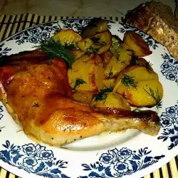 Курица в духовке с оливковым маслом