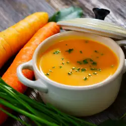 Крем-суп из моркови со сладкими перцами