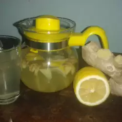 Чай из свежего имбиря и лимона