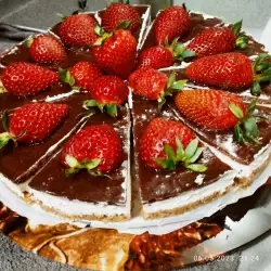 Клубничный чизкейк со сливочным сыром и сметаной
