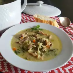 Суп из ягнятины и потрохов