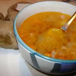 Суп с квашеной капустой и картофелем