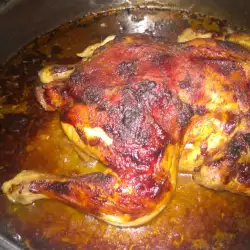 Курица целиком в духовке