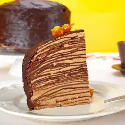 Шоколадный торт из блинчиков