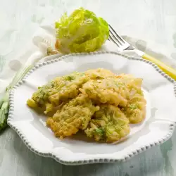 Лук-порей в панировке