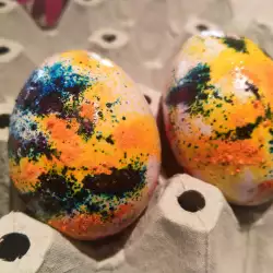 Окрашивание яиц желатином