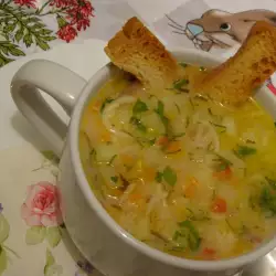 Картофельный суп со сладкими перцами