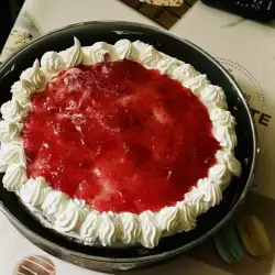 Домашний торт с маскарпоне и малиновым желе