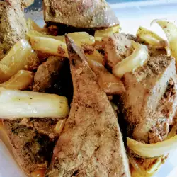 Вкусная свиная печень без обжарки