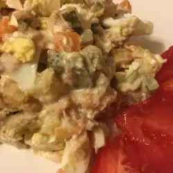Салат из яиц с петрушкой