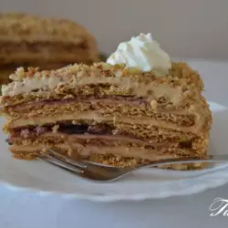 Быстрый французский деревенский торт с медовыми коржами