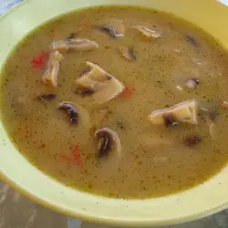 Самый вкусный грибной суп с чесноком