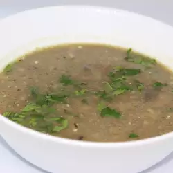 Грибной суп с овощным вульоном