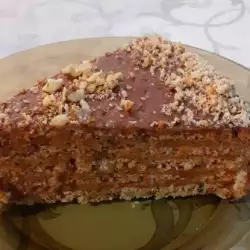 Шоколадный торт с белками
