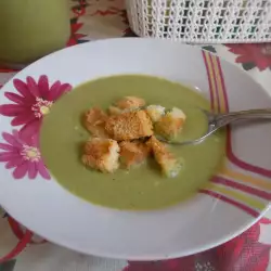 Суп из брокколи с репчатым луком