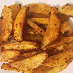 Запеченый карамелизированный картофель
