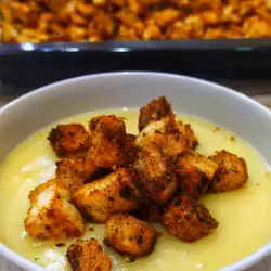 Картофельный суп с оливковым маслом