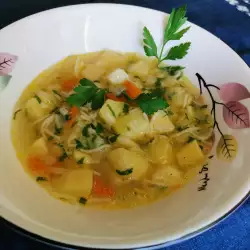 Согревающий суп из лука-порея