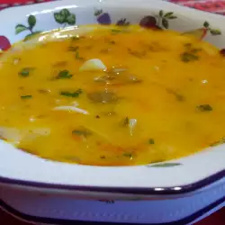 Картофельный суп с заправкой