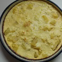 Запеченная картошка с яйцами и молоком