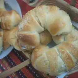 Вкусные рогалики с вареньем