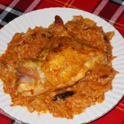 Квашеная капуста с куриными лопатками