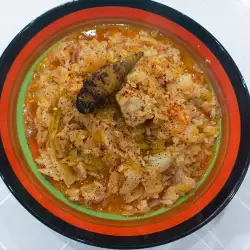 Квашеная капуста с рисом и свининой