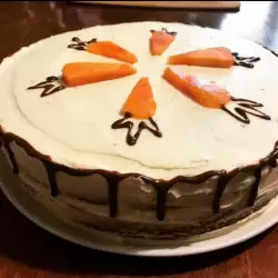 Морковный торт с ванилью