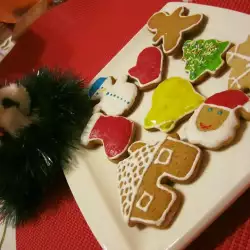 Рождественское печенье с глазурью