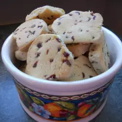 Рождественское масляное печенье с сушеной черникой