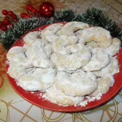 Рождественское печенье Снежные рожки