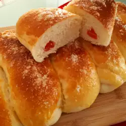 Булочки из сдобного теста с лукумом из блокнота