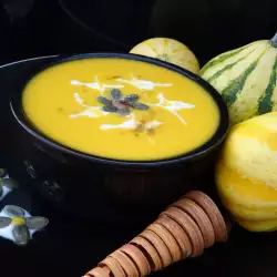 Крем-суп из моркови с тыквой